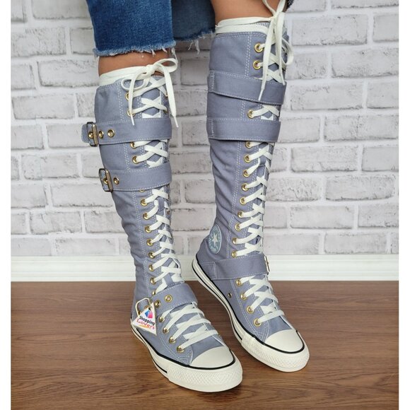 ⭐Converse Chuck Taylor All Star XXHi Buckles knee-high 7 Boots Shoes Zip A11892C - Picture 4 of 11